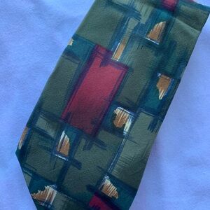 Dior Multicolor Abstract Tie